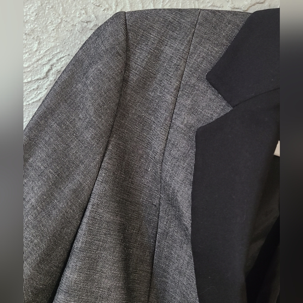 Express women's gray/black single-button fitted b… - image 13